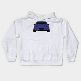 R32 rear Blue Kids Hoodie